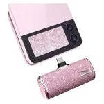 iWALK Small Portable Power Bank 4500mAh Power Bank, C-Type - Diamond-Pink - Image 2