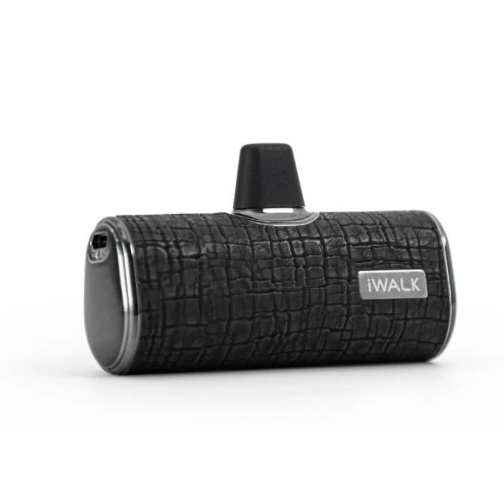 iWalk Leather Coated Pocket Battery 4500 mAh Power Bank- Leather-Black - Image 2