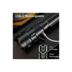 Sky Powerful 5000LM LED Waterproof Flashlight Torch - Black - Image 2