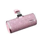 iWALK Small Portable Power Bank 4500mAh Power Bank, C-Type - Diamond-Pink