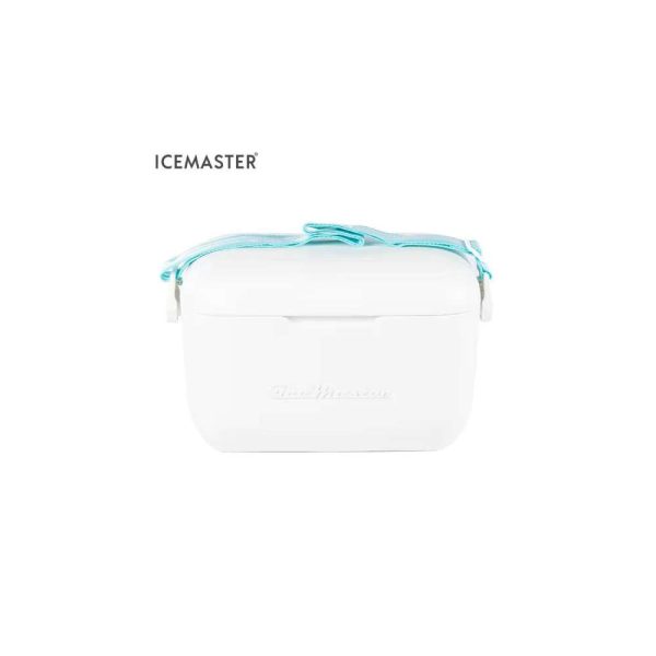 IceMaster Cooler Box with Handle and Strap Portable, 12 QT - White