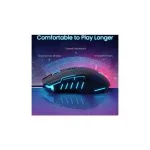 Generic T7 RGB Backlight Professional Lightweight Wired Gaming Mouse - Black - Image 3