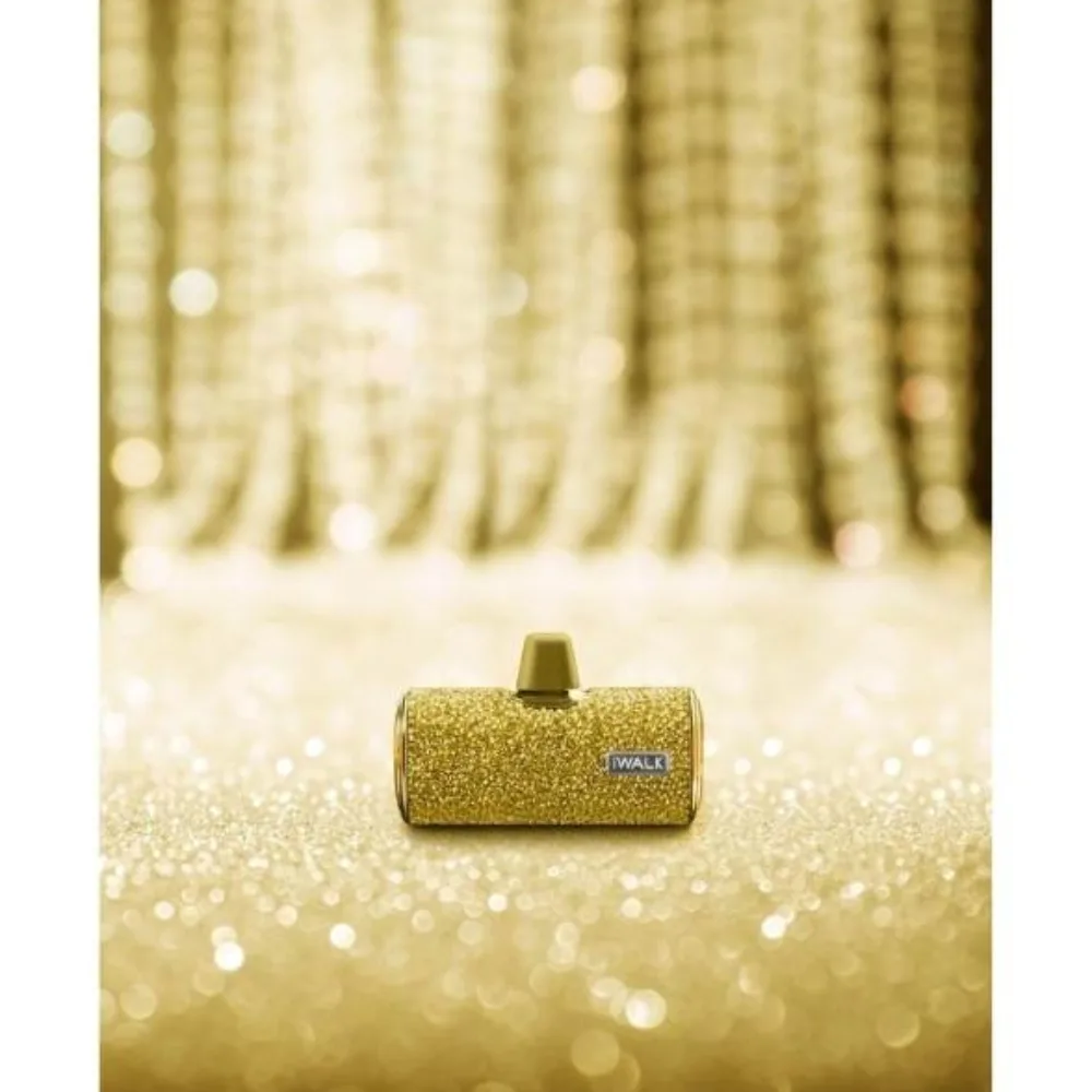 iWALK Small Portable Charger Power Bank 4500mAh Power Bank - Diamond-Gold - Image 3