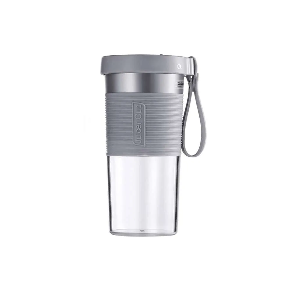 Juicer USB Rechargeable Cordless Mini 320ml Portable Juicer Cup - Gray - Image 2