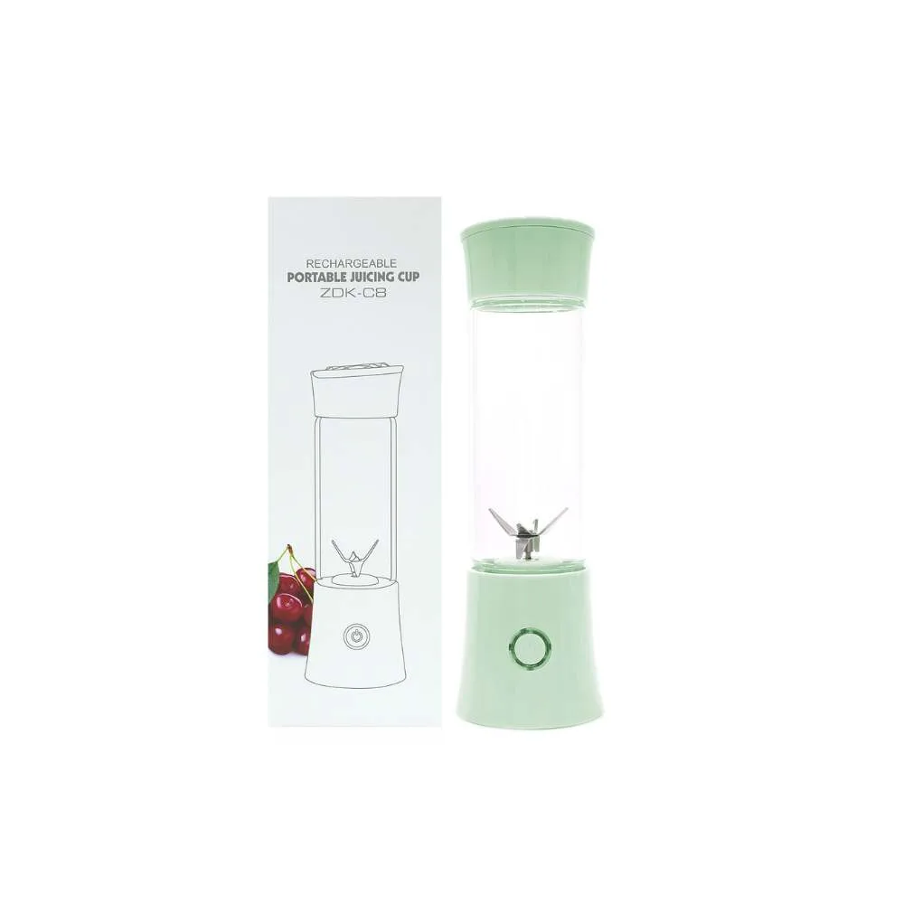 Juicer Rechargeable Portable Juicing Bottle with 6 blades - Green - Image 7
