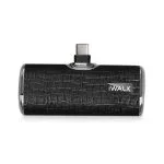 iWalk Leather Coated Pocket Battery 4500 mAh Power Bank- Leather-Black