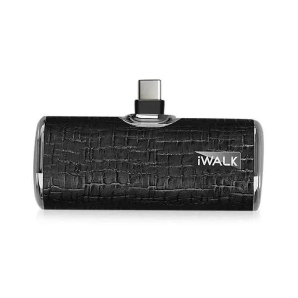 iWalk Leather Coated Pocket Battery 4500 mAh Power Bank- Leather-Black - Image 1
