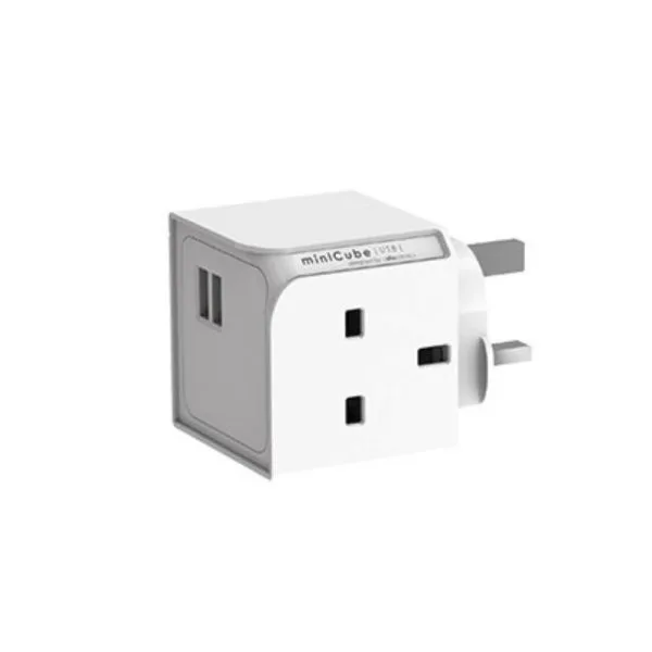 Allocacoc Minicube Uk Extension - White