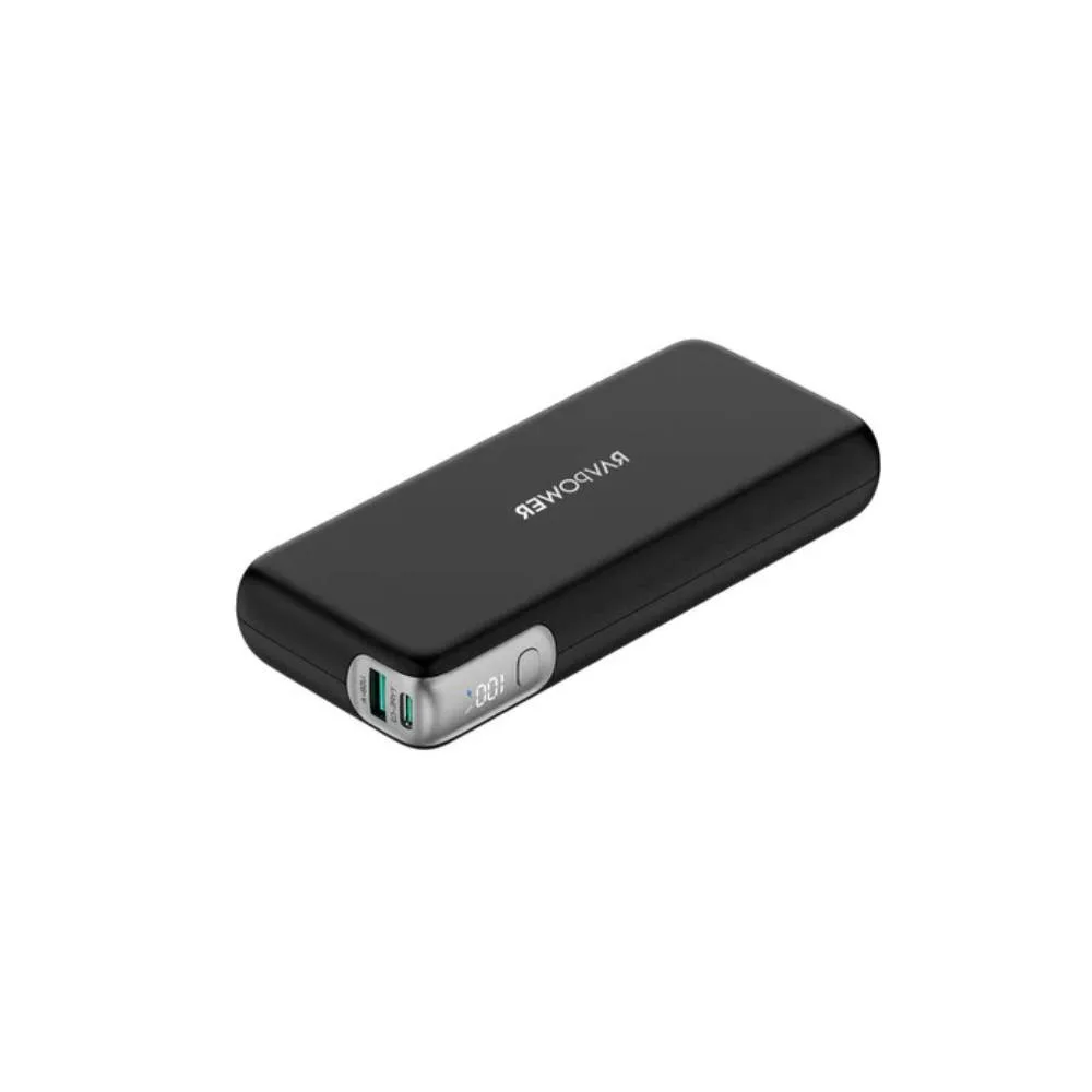 Ravpower 20000mAh 65W Portable Charger Power Bank - Black - Image 1