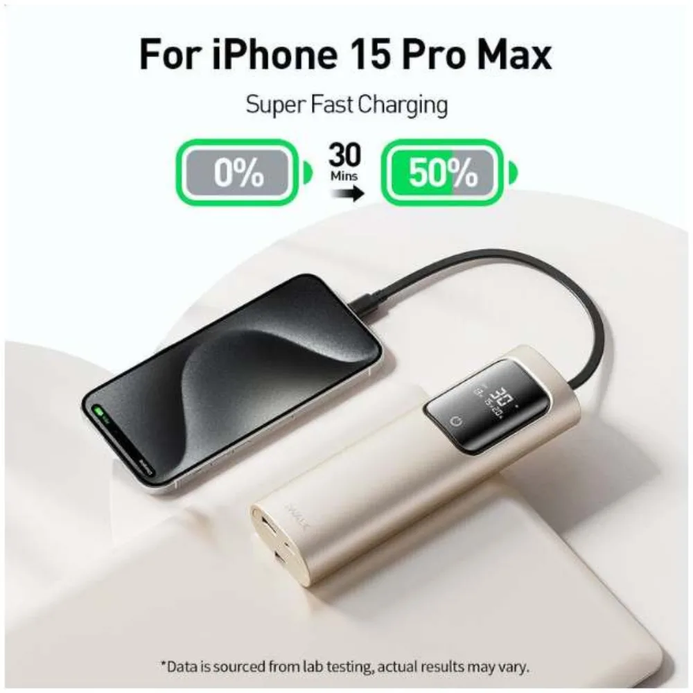 iWALK, 20000mAh 65W Laptop Power Bank - Gold - Image 2