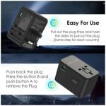 Ravpower Gan 75W Travel Universal Power Adapter - Black - Image 3