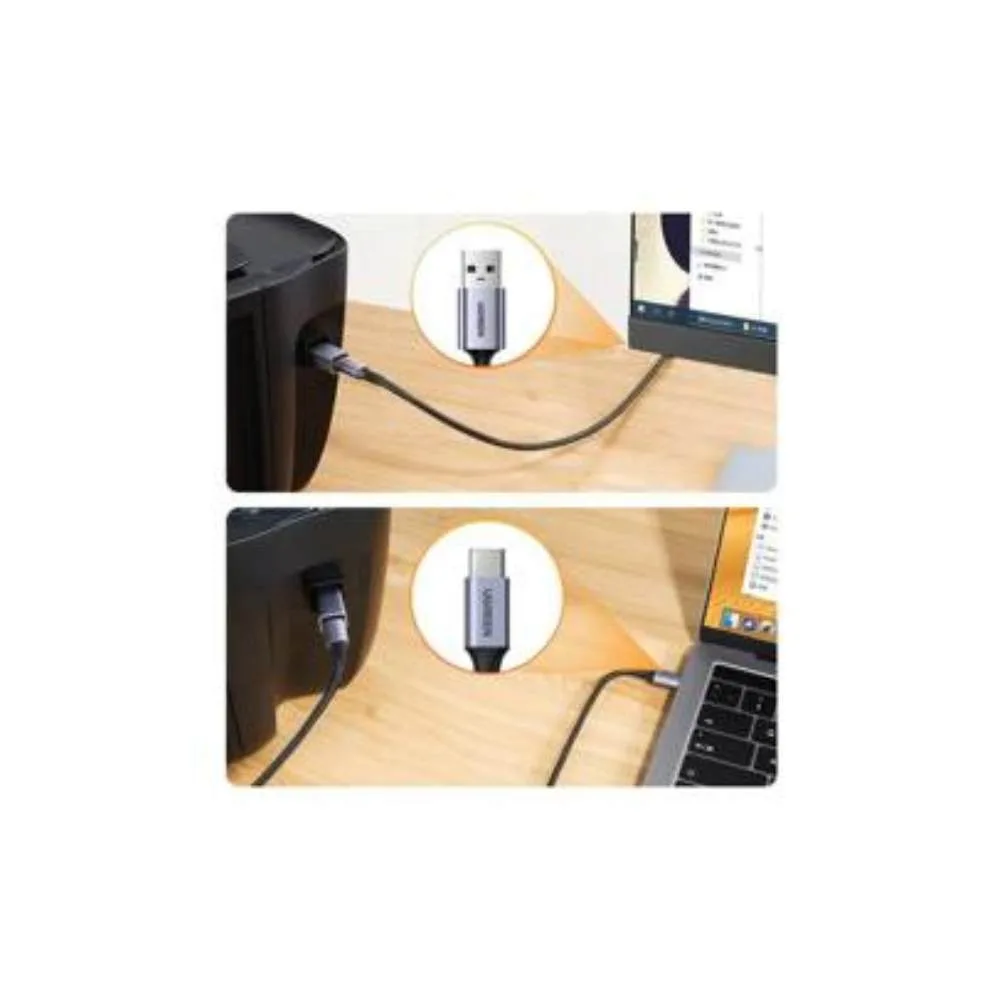 Ugreen Aluminum Usb-B Usb-C Adapter - Grey - Image 3