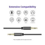 Tronsmart SC301 4ft 3.5mm Premium Stereo AUX Audio Cable Premium Performance - Black - Image 4