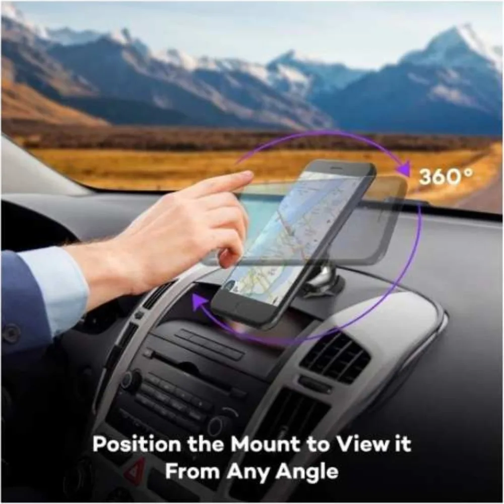 Ravpower Magnetic Car Phone Mount - Black - Image 4