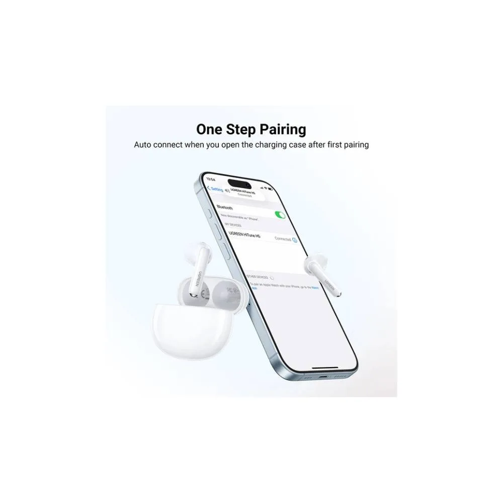 Ugreen Hitune H5 True Wireless Earbuds - White - Image 4