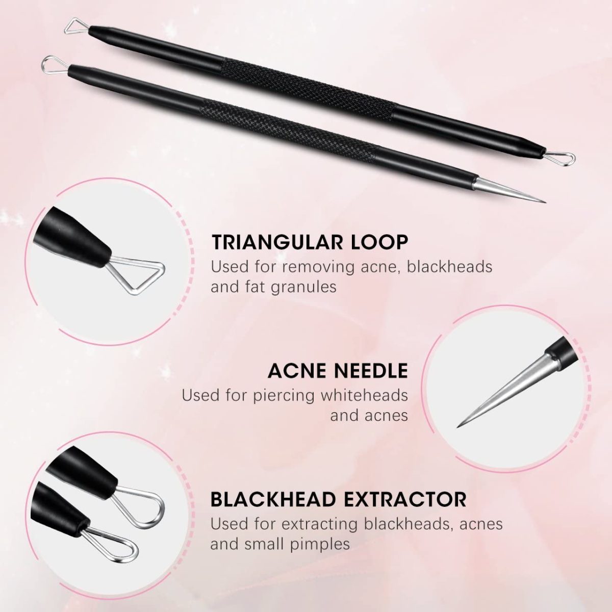 ELLESYE Blackhead Remover 6 PCS Pimple Popper Tool - Image 5
