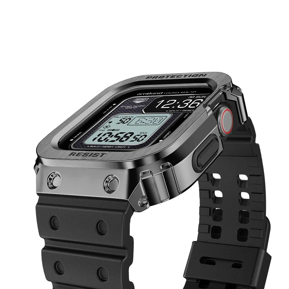 Amband Moving Fortress Classic Series For Apple Watch 45Mm - Black - Image 4