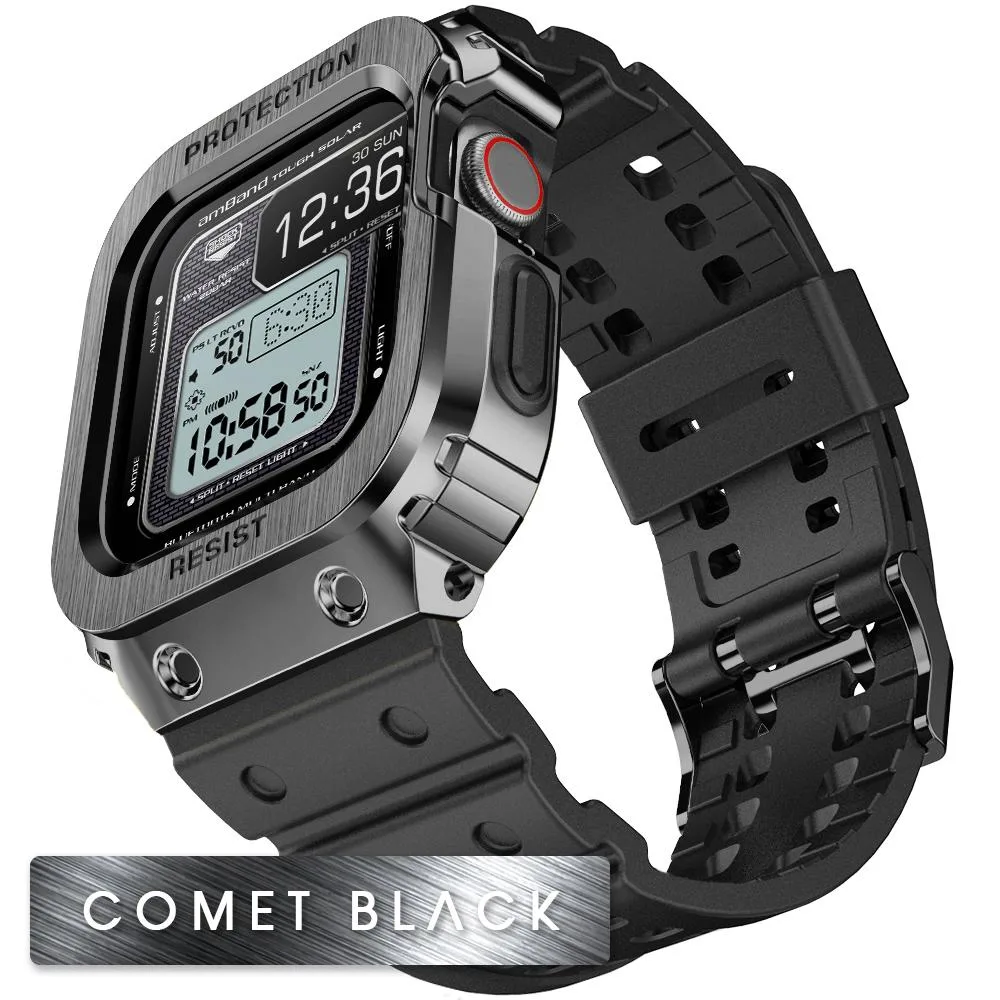 Amband Moving Fortress Classic Series For Apple Watch 45Mm - Black - Image 1