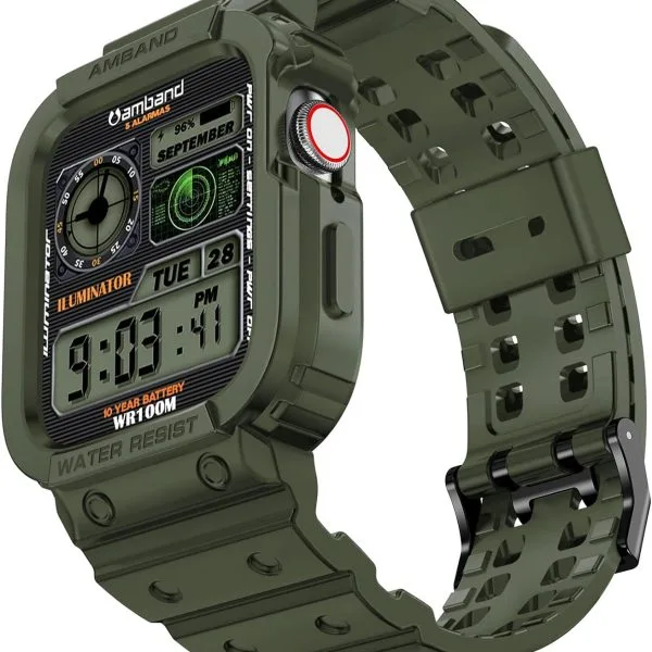 Amband Moving Fortress Sport Series For Apple Watch 42Mm/44Mm/45Mm - Green