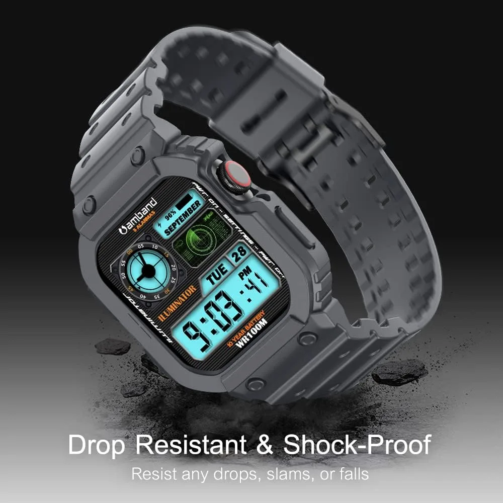 Amband Moving Fortress Sport Series For Apple Watch 42Mm/44Mm/45Mm - Gray - Image 3
