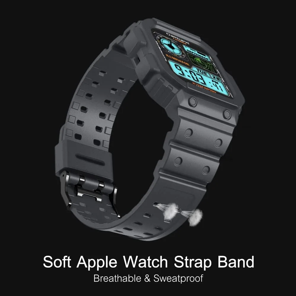 Amband Moving Fortress Sport Series For Apple Watch 42Mm/44Mm/45Mm - Gray - Image 4