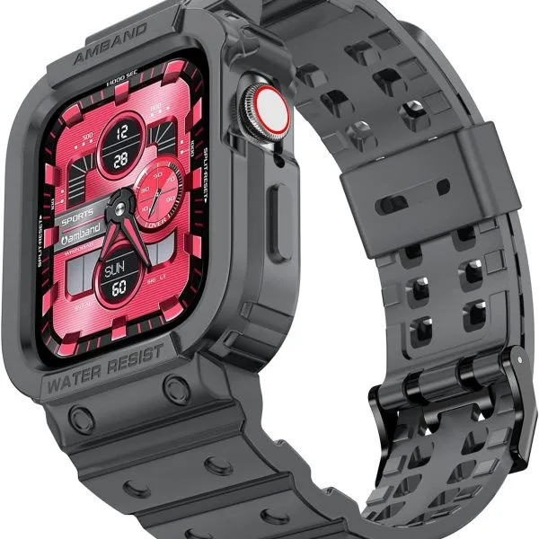 Amband Moving Fortress Sport Series For Apple Watch 42Mm/44Mm/45Mm - Gray