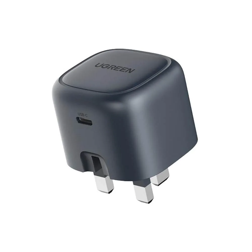 Ugreen Nexode 30W Usb-C Pd Gan Fast Charger Uk - Black - Image 1