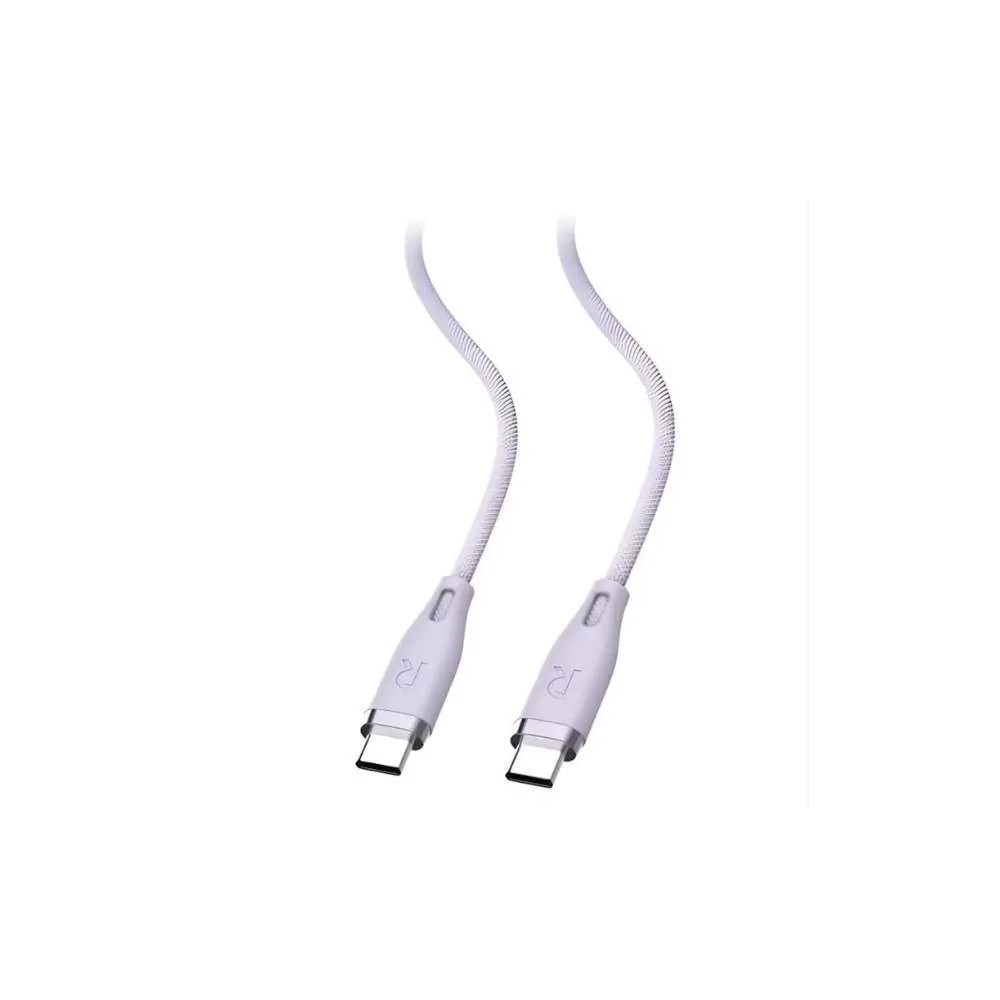 RavPower 60W C-C 1.2M USB2.0 3A Cable - Purple - Image 1