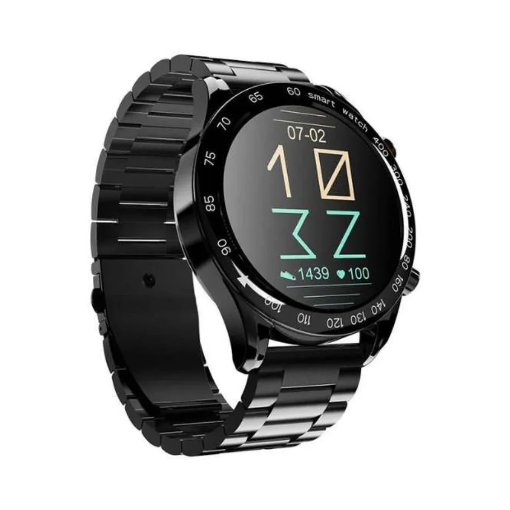 HiFuture GoPro Stainless Steel Wireless Smartwatch - Black - Image 2