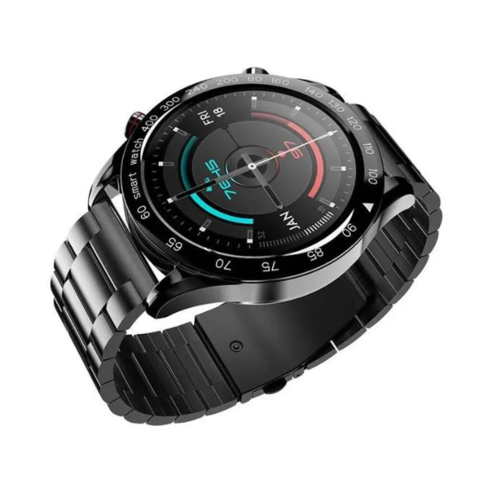 HiFuture GoPro Stainless Steel Wireless Smartwatch - Black - Image 3