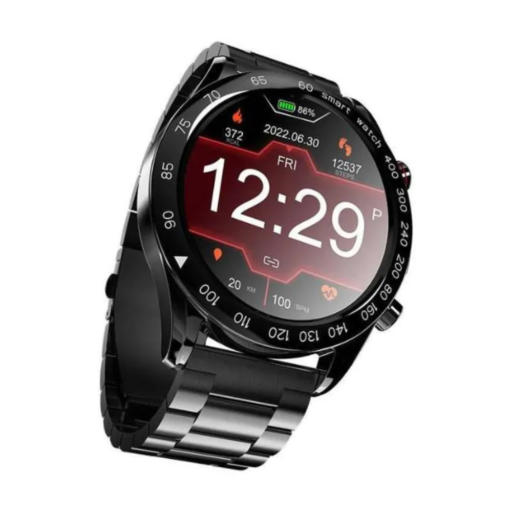 HiFuture GoPro Stainless Steel Wireless Smartwatch - Black - Image 4