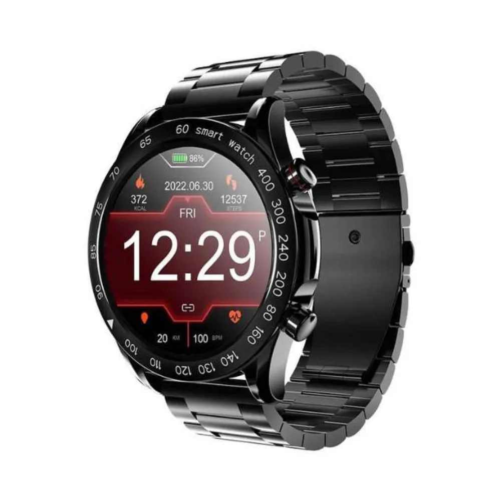 HiFuture GoPro Stainless Steel Wireless Smartwatch - Black - Image 1