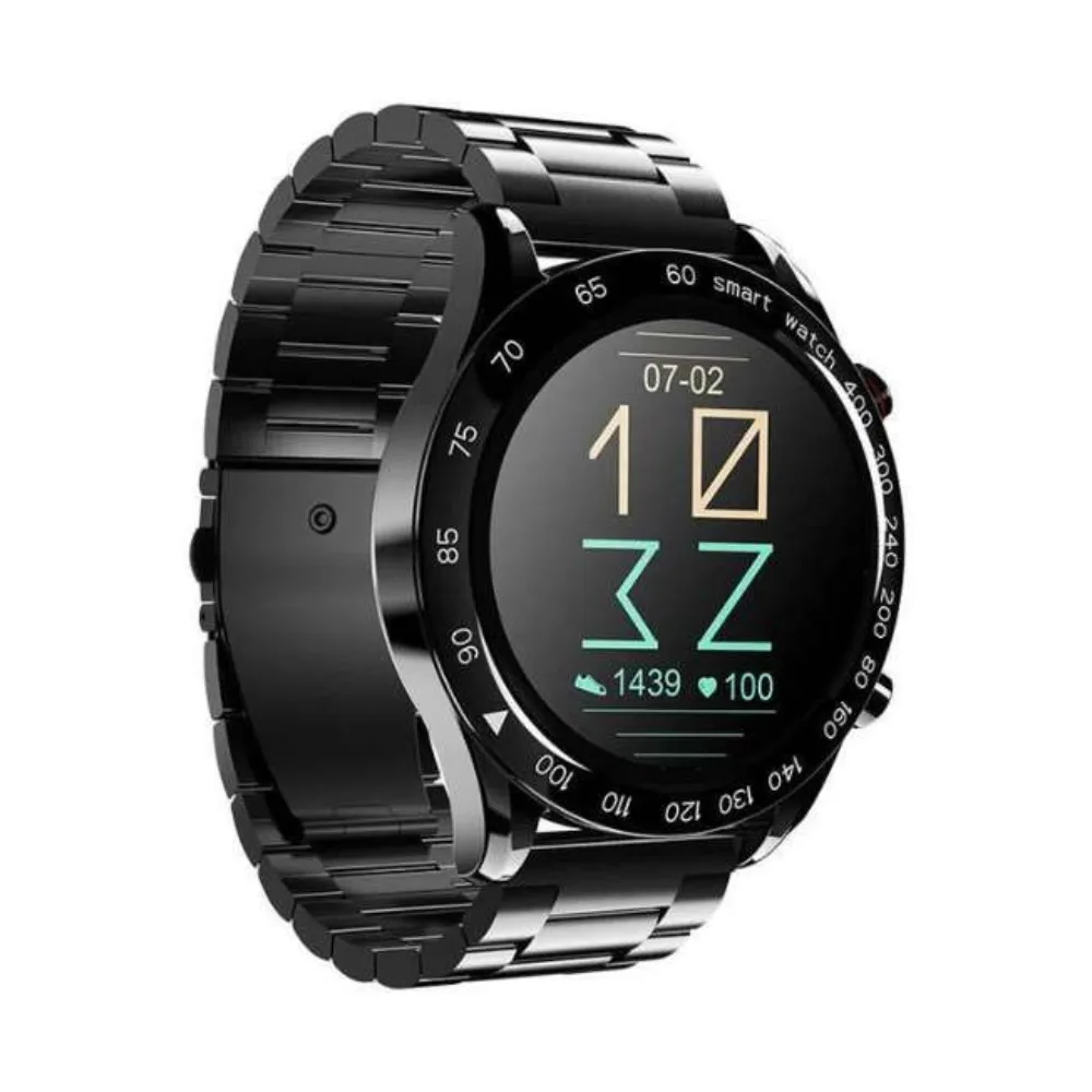 HiFuture GoPro Stainless Steel Wireless Smartwatch - Black - Image 5