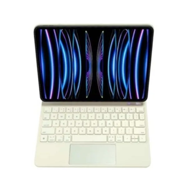 Sia Arabic Layout Magic Keyboard Case LED Power Display - Beige