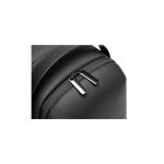 Travel Backpacks Lifestyle WaterProof Pu Backpack With USB-A Port Up Black - Image 3