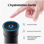 NOERDEN Smart Water Bottle LIZ 350ml Self-Cleaning Bottle - Black - Image 3