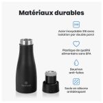 NOERDEN Smart Water Bottle LIZ 350ml Self-Cleaning Bottle - Black - Image 4