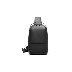 Travel Backpacks Lifestyle WaterProof Pu Backpack With USB-A Port Up Black