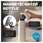 Sky Water Bottle With Phone Holder 720ML - Black - Image 4