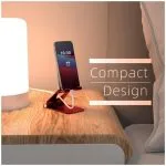 Sky Foldable Desk Phone Stand - Red - Image 4