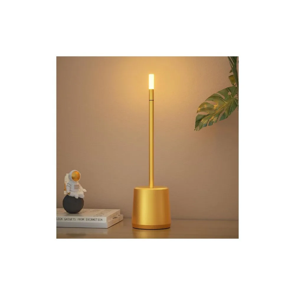 Sky Touch Sensor Bar Table Lamp Rechargeable - Gold - Image 2