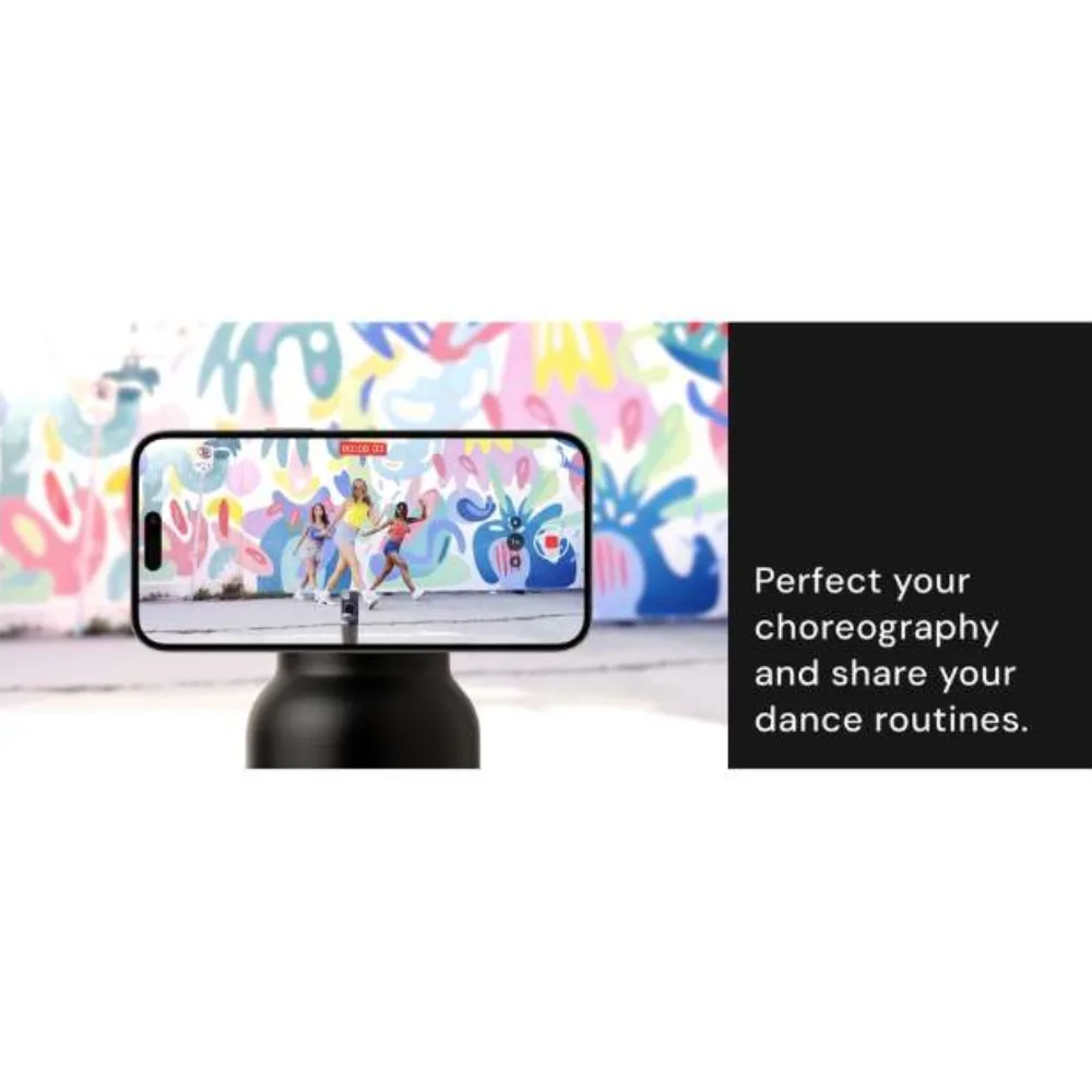 Sky Water Bottle With Phone Holder 720ML - Black - Image 9