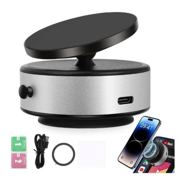 Sky Vacuum Suction Phone Holder Mobile Phone Holder - Silver
