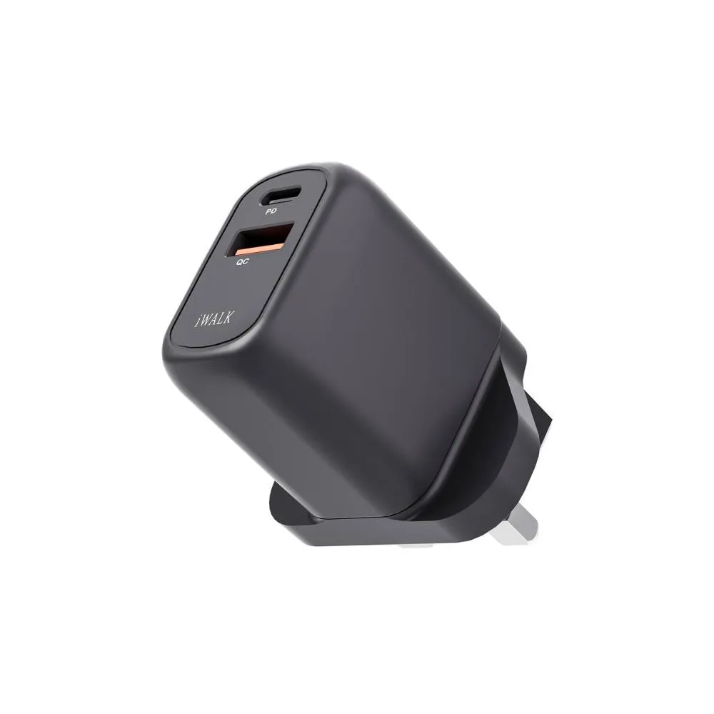 iWalk Leopard GAN 30W- 1AC, 35W Fast Charger - Black - Image 1