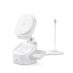 iWALK StandMe Power | MagSafe-Compatible,15W Foldable Flip 3-in-1 Wireless Charging Stand Charger - White - Image 2