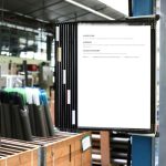 Sky Wall Mount Reference Organizer - Catalog Display Rack, 10 Double-Sided Panels - Black - Image 5