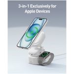 iWALK StandMe Power | MagSafe-Compatible,15W Foldable Flip 3-in-1 Wireless Charging Stand Charger - White - Image 4
