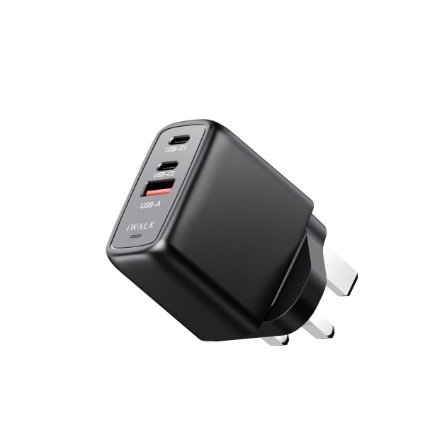 iWalk Leopard GAN 67W- 2C1A, iCPU Temperature Control, 67W Fast Charger - Black