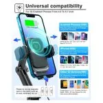 TOPGO Car Charger Wireless Charger - Black - Image 3