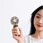 Sky Cooling Mini Portable Handheld Small Mini Fan - White - Image 2